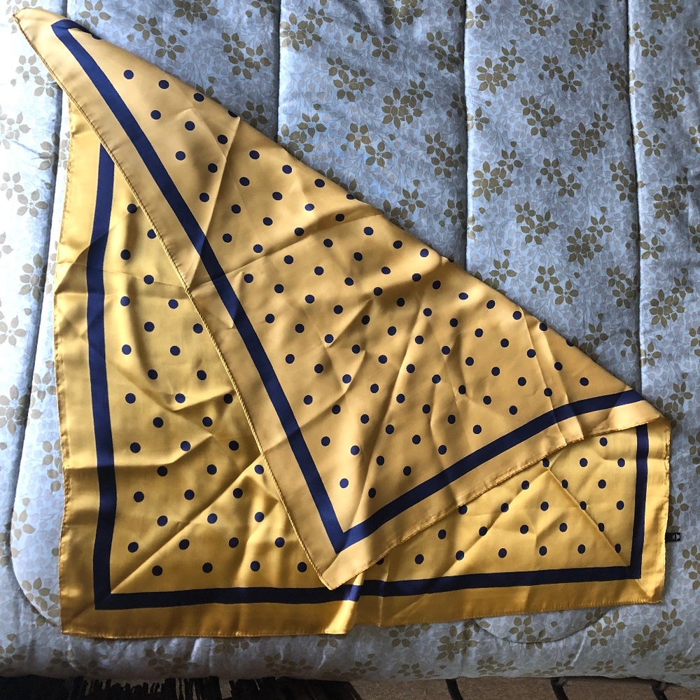 Polka Dot Silk Scarf